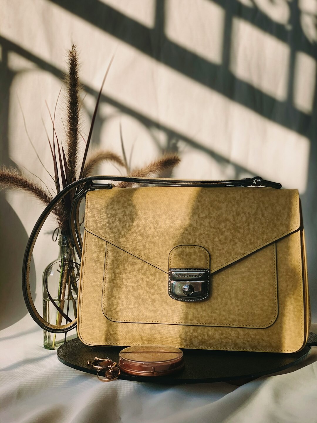 luxury handbag leather